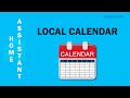 Calendario local de Home Assistant
