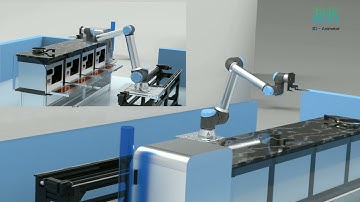 robotic arm simulation using  solidworks , robotic kitchen application pick and place application
