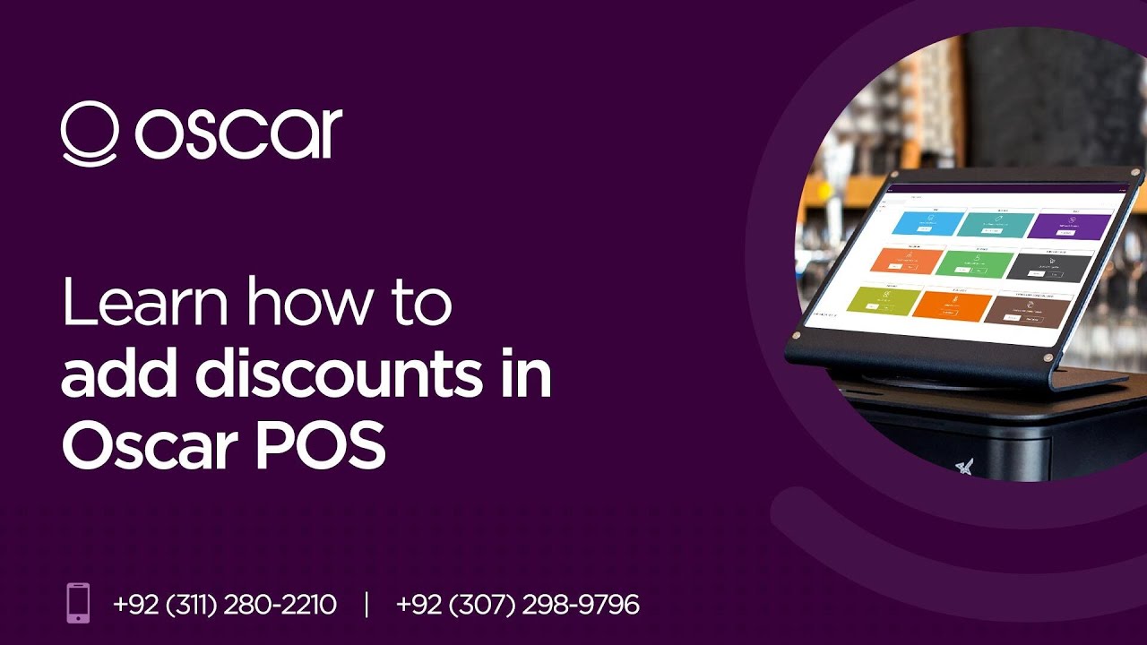 How to add discounts in Oscar POS - YouTube