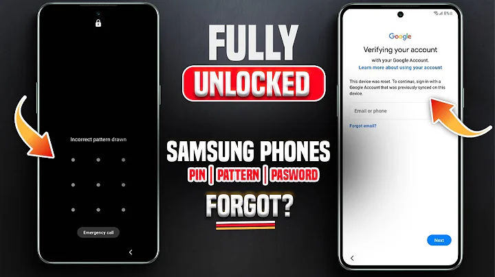 How to COMPLETELY unlock Any Samsung phone forgotten PIN, Pattern, Password & bypass Google account.