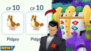 I Beat Giovanni while using 10Cp Pidgey’s 😳 (Pokemon Go)