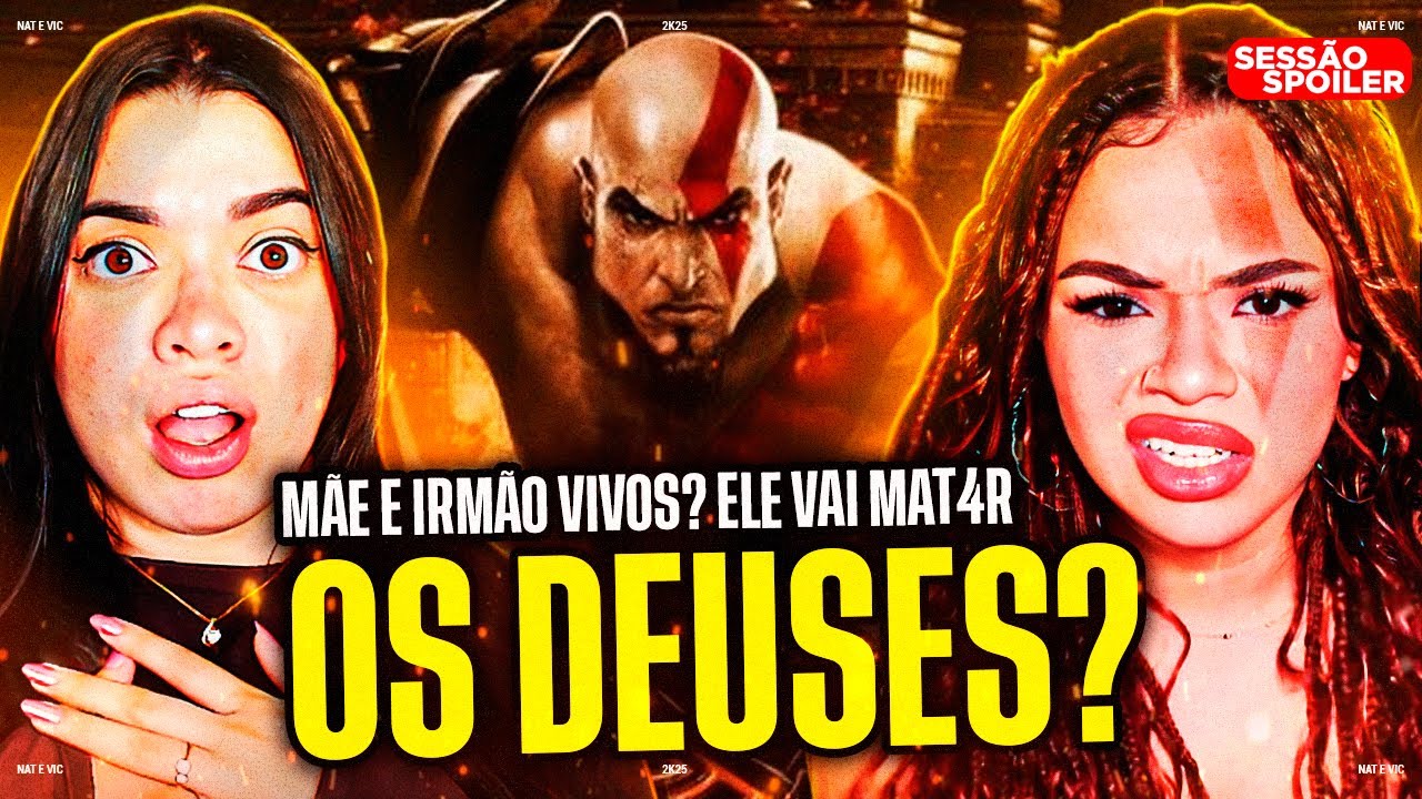 CONHECENDO a HISTÓRIA de GOD OF WAR: Ghost of Sparta  - Sessão Spoiler | Nat e Vic MV [REACT]