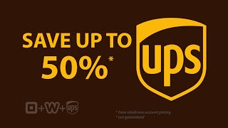 Save UP TO 50 PERCENT on UPS