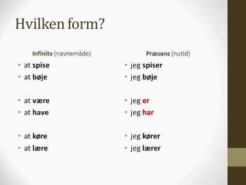 Køre eller kører
