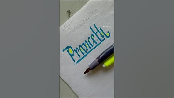 How to write Praneeth #calligraphy #art