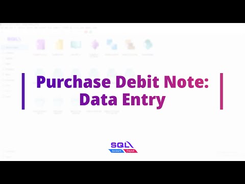Purchase Debit Note