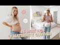 attempting diy pregnancy pics + trying on new maternity clothes!