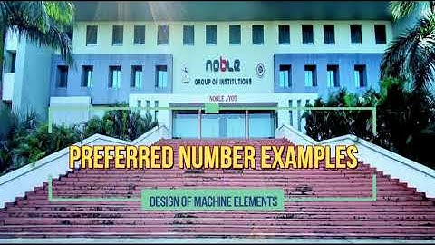 Preferred Number Example solution