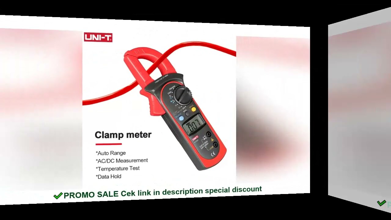 UNI-T UNI T Digital Clamp Meter DC AC Current UT202 400A 600V Clamp Multimeter Tester Ammeter