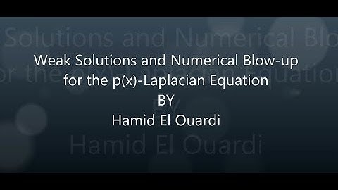 Weak Solutions and Numerical Blow-up for the p(x)-Laplacian Equation