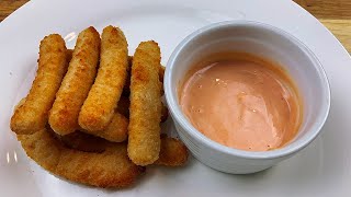 Make these Yummy AIR FRIED fish sticks from frozen in under 10 minutes