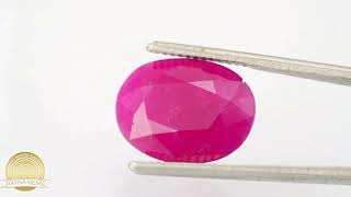 Mozambique Ruby Stone 8.52 Carat - 9.36 Ratti Manik Stone 1 Product Video for: Mozambique Ruby Stone 8.52 Carat - 9.36 Ratti Manik Stone