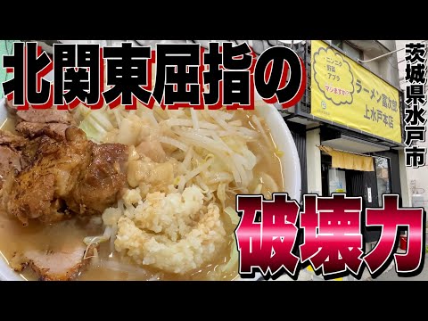 【炙り豚3枚!?】圧倒的満足感を誇る茨城No.1の最強二郎系!!!! ラーメン富次郎上水戸本店《水戸》【ジローWalker#41】《ラーメン二郎系》