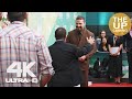 Shia LaBeouf emotional hug with Zack Gottsagen at Peanut Butter Falcon premiere London Film Festival