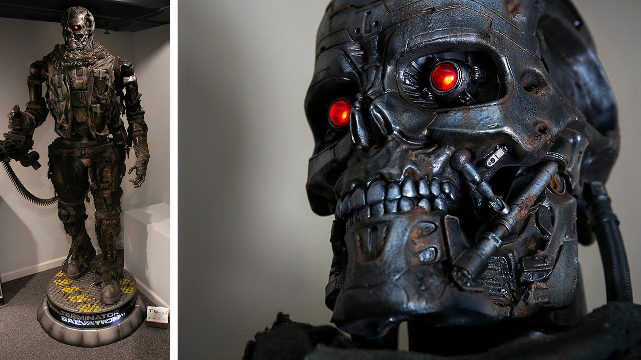 Terminator T 600 Life Size Statue Details And Custom Work Youtube