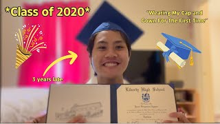 Wearing My CAP AND GOWN for the FIRST TIME (Class of 2020…3 years late)