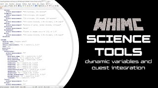 WHIMC Science Tools update Aug 21