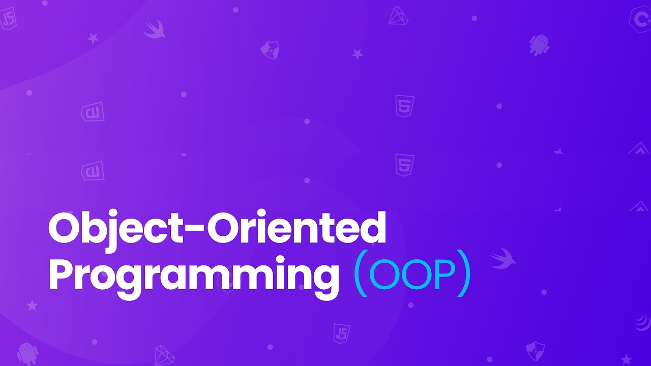 what is object oriented programming - YouTube