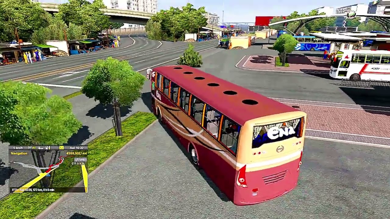 ENA Crazy Ride 🚌 | Dhaka To Sylhet | ETS2 Pro BD Map | Hino AK1J V3 | Part:1 | Abdur Rahaman