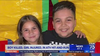 Boy killed, girl injured in ATV hit-and-run