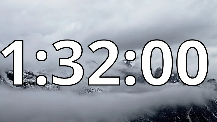 1 Hour 32 Minutes Countdown Timer With Alarm Sound At the End (Simple Beep)