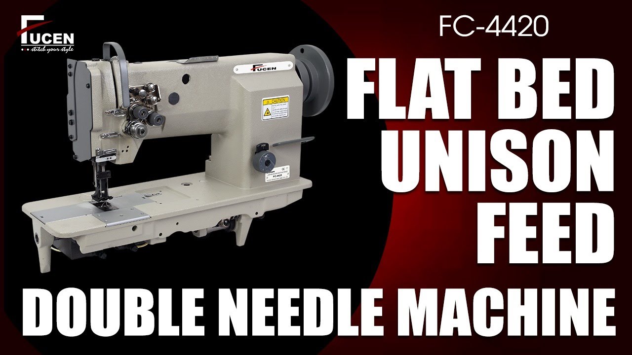 FC - 4420 | Double needle | compund feed |  lockstitch machine | flatbed | heavy duty | fucen