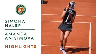 Simona Halep vs Amanda Anisimova - Quarterfinals Highlights | Roland-Garros 2019