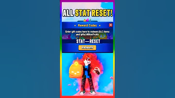 ALL STAT RESET CODES in Roblox Blox Fruits!