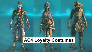 AC4 Multiplayer Loyalty costumes Cutthroat Harlequin Night Stalker Renegade Rebel Independent