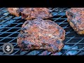 Santa Maria Grilled Pork Chops - Chuletas de Cerdo a la Parrilla - Weber Kettle