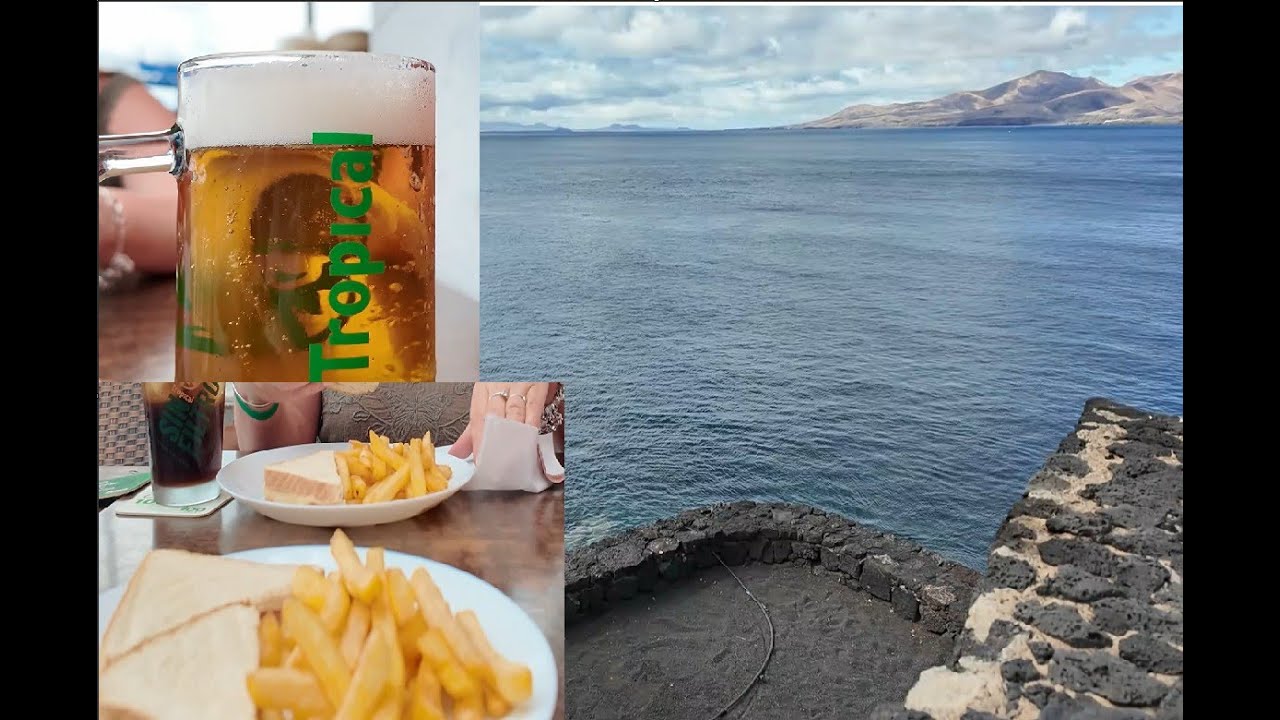 Lanzarote 2025 - We take a wander to the old town drinks and food at Banana at the marina