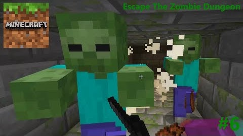 Minecraft: Bedrock Edition [PC] | Escape The Zombie Dungeon | Gameplay | #6