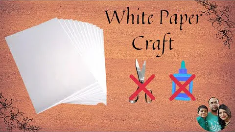 2 Easy and Cheap White Paper Craft Ideas without glue and scissor |DIY Craft | Paper Craft| Tutorial