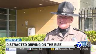 Florida Highway Patrol pushing prevention of distracted driving crashes.