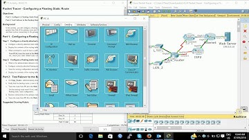 Packet Tracer   Configuring a Floating Static Route - static routing protocol