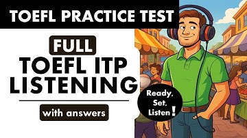 Full TOEFL ITP Listening Practice Test with Answers | TOEFL Exam Prep | English Listening MCQ TOEFL