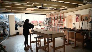 Building our bathroom walls in a workshop | Chapter 6: Winter work off the mountain