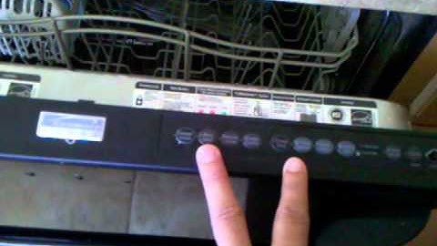 Kenmore Elite Dishwasher blinking light Control Board FIX.