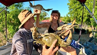 Remote Fishing and Crabbing - Hunting Elusive Barramundi - Catch, Clean and Cook fresh SEAFOOD screenshot 5