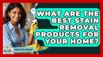 What Are The Best Stain Removal Products For Your Home? - Homekeeping Handbook