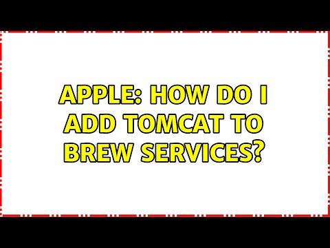 Apple: How do I add tomcat to brew services?