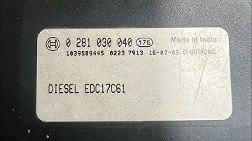 Mahindra Supro Ecm Problam Dtc Code P062700Psp Open Load Error Edc 17C61 Bosch Ecm