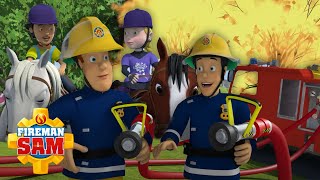 Fireman Sam Fires and Horse Rides! | Fireman Sam 2 Hour Compilation | Cartoons for kids