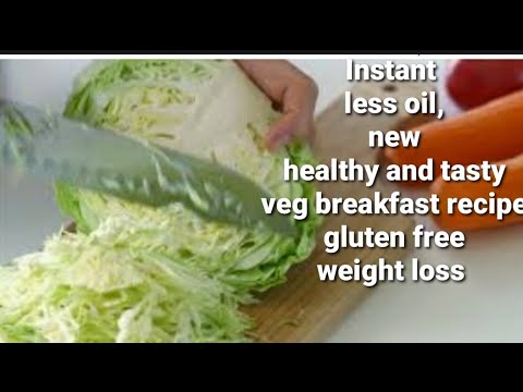 Instant breakfast/dinner recipe indian vegetarian/weight loss/glutenfree using jowar flour & cabbage | Healthy and Tasty channel