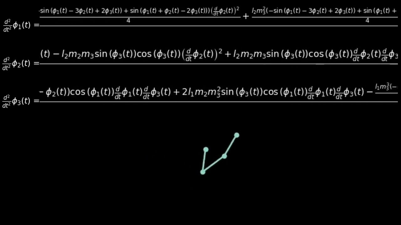 Equations of motion for a Triple Pendulum - YouTube