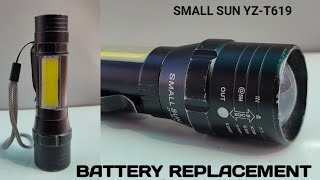 Rechargeable Torch light Battery Replacement,Small Sun ZY-T619