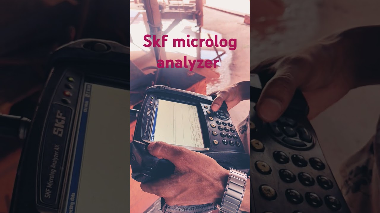 SKF microlog analyzer...Pump vibration check.