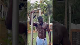 African Giant Showering