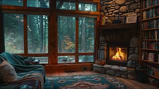 Relaxing Library Fireplace Ambience | Forest & Fire Sounds from Cozy Cabin Sanctuary 🌿 by Soothing Ambience 244 views 1 month ago 3 hours