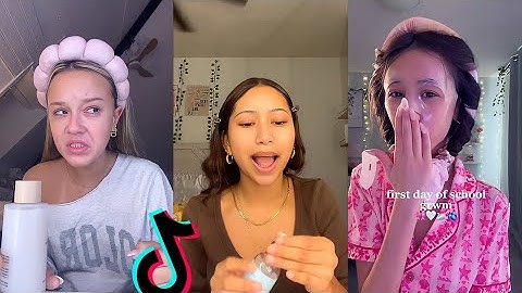 GRWM First Day of School 🏫 | Vibes, Fits & Chaos | Tiktok Compilation #3